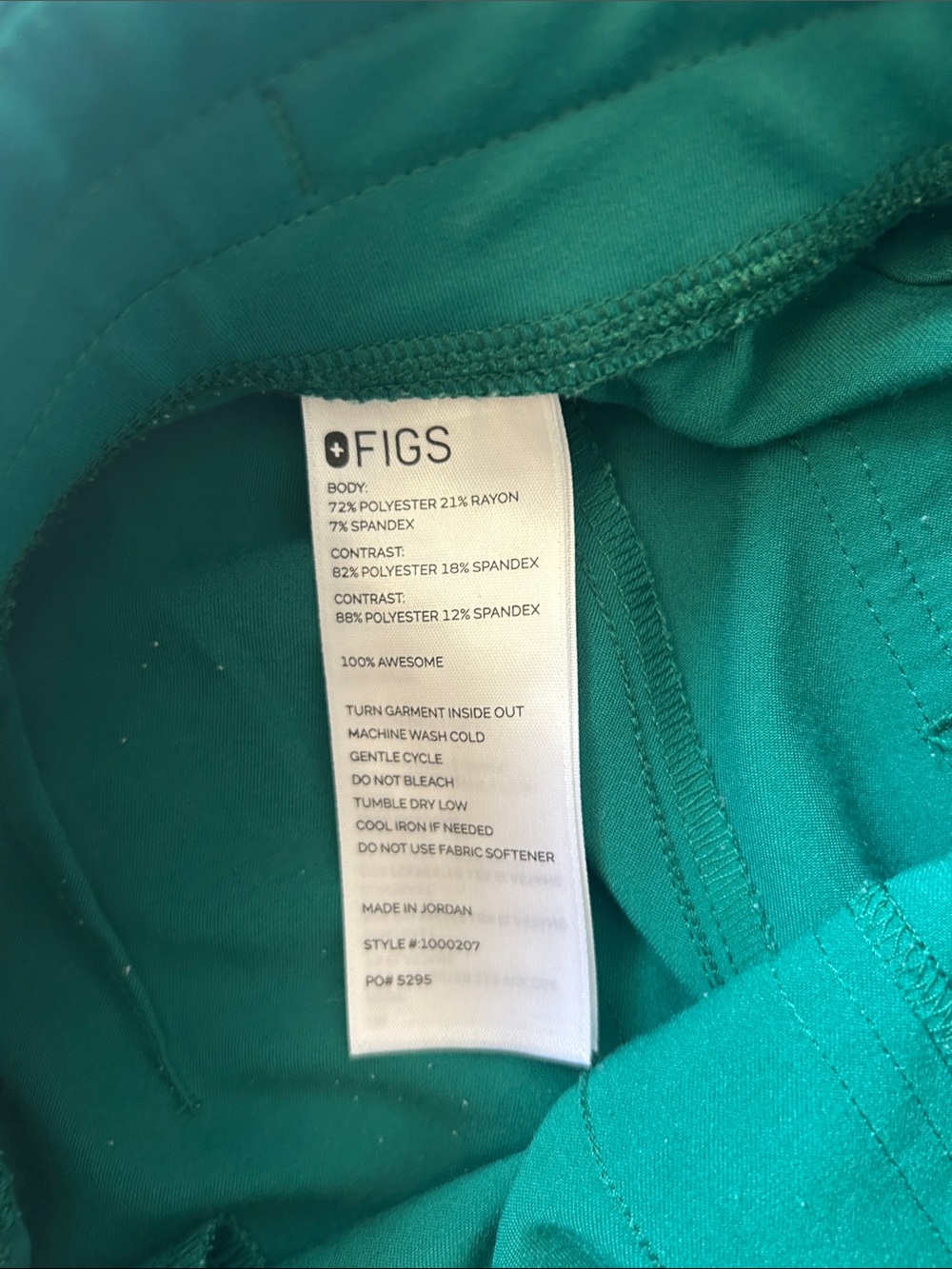 Figs Forrest Green Zamora Jogger Scrub Pants - Picture 4 of 4